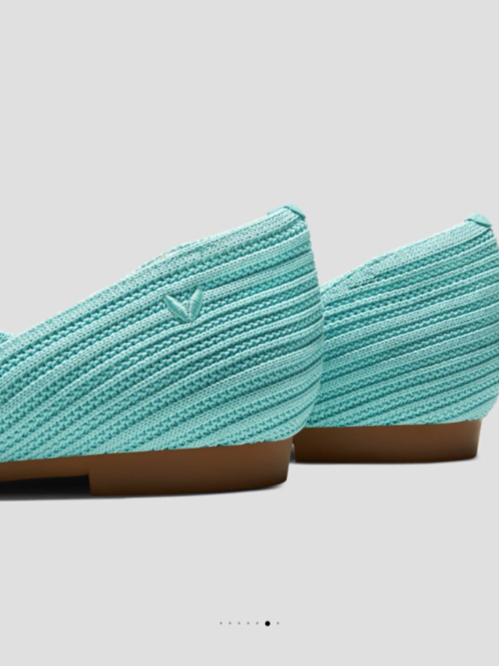 Vivaia Pointed-Toe D'Orsay Flats (Melia) in Acqua Sz 10.5 / Eu 42 NEW IN BOX - Picture 13 of 16